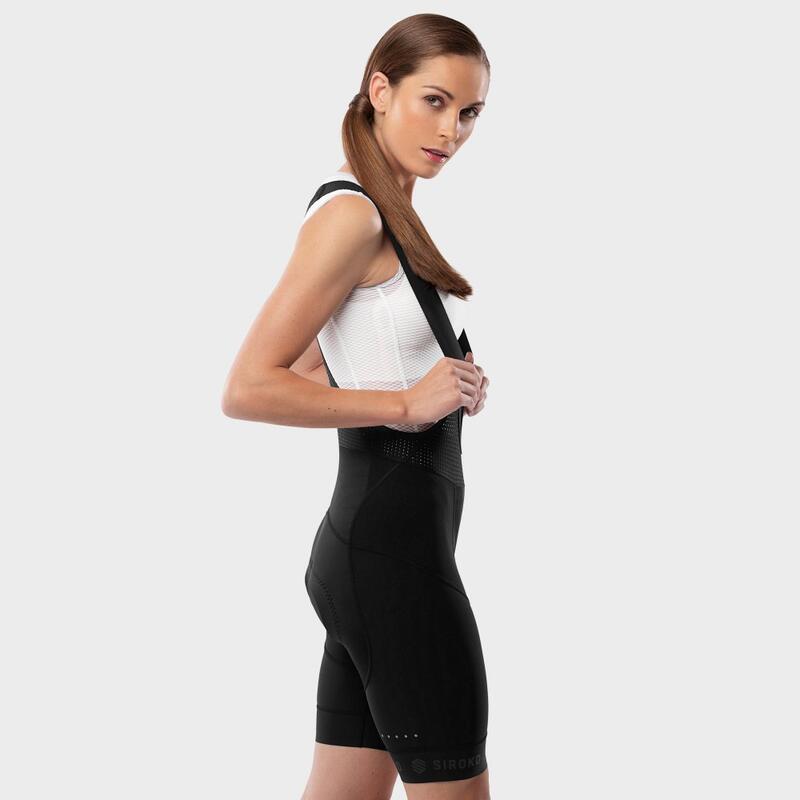 Cuissard vélo court femme Cyclisme SRX Aero Race Noir