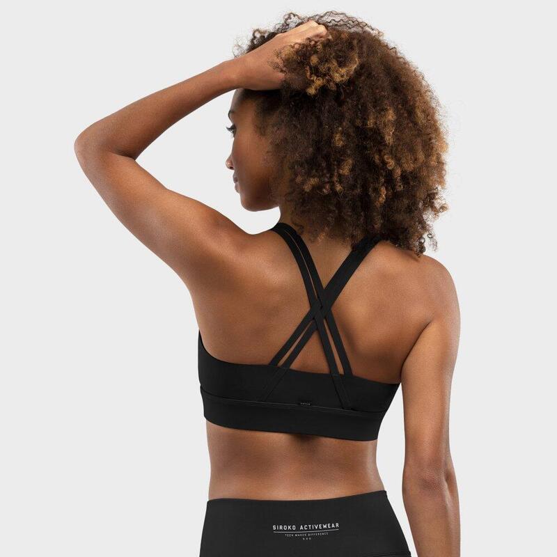 Damen Fitness Sport-BH Balance Black Schwarz