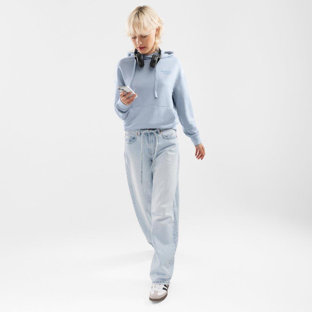 Sweat à capuche femme Lifestyle Splash-W Bleu électrique 3/7