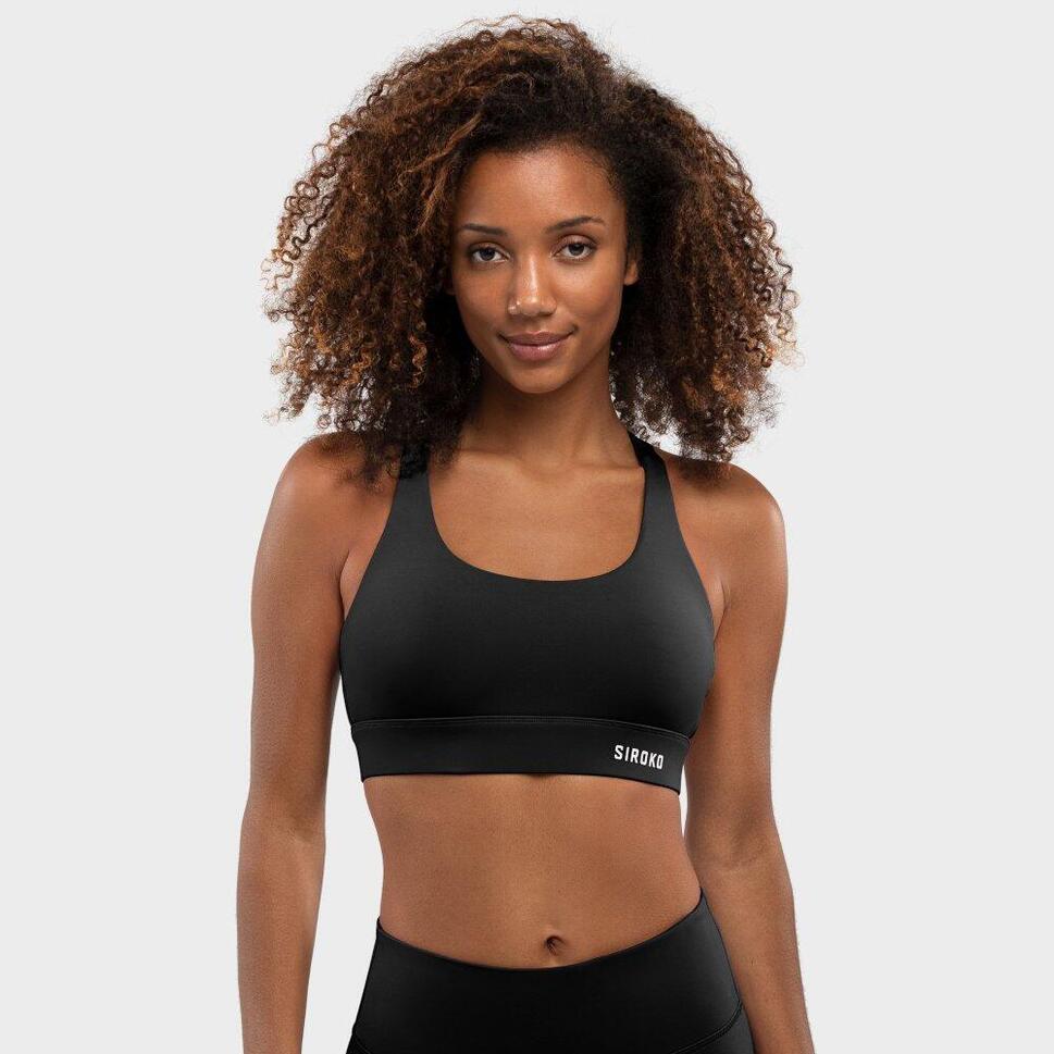 Stanik sportowy fitness damski Balance Black