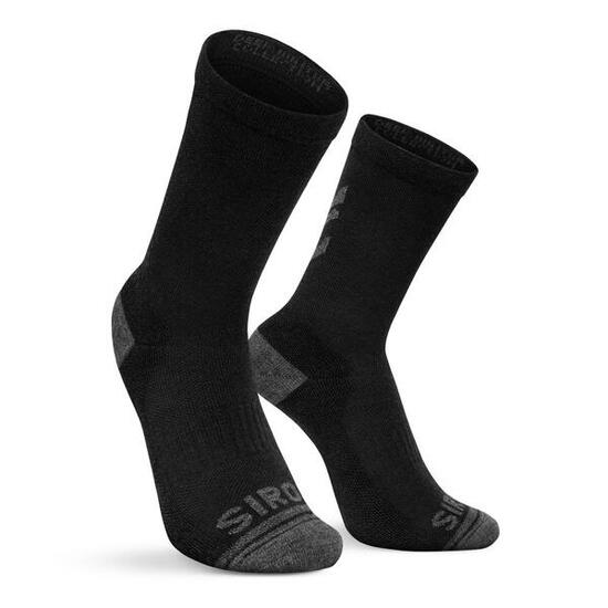 Herren und Damen Radsport Winter-Fahrradsocken DW Fjord Schwarz