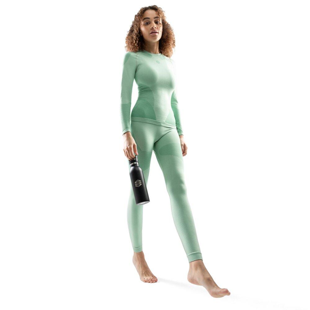 Maglia intima a compressione donna Sport invernali Xero Verde 3/8