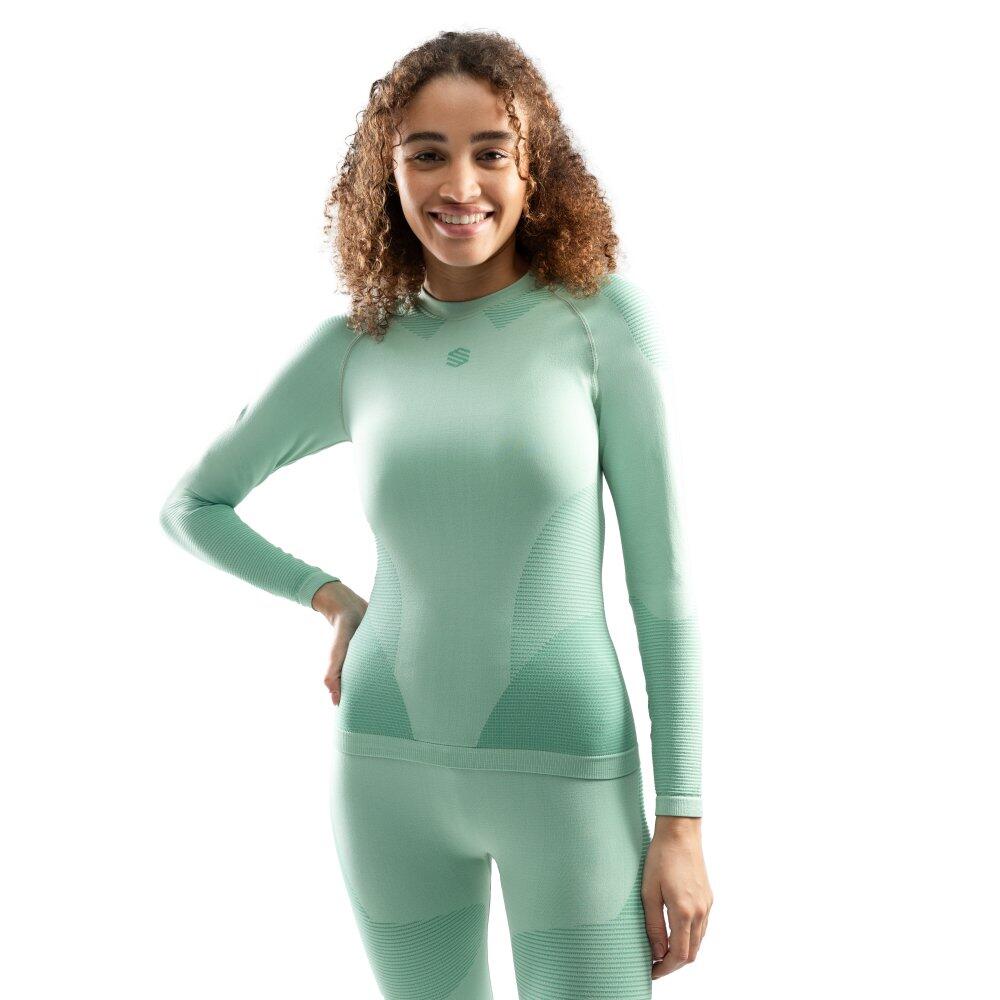 SIROKO Damen Wintersport funktionelles kompressionsshirt Xero Grün