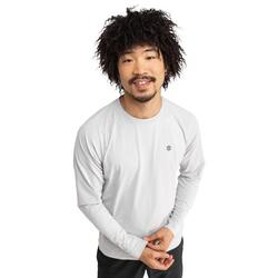 T-shirt randonnée manches longues homme Zion Gris