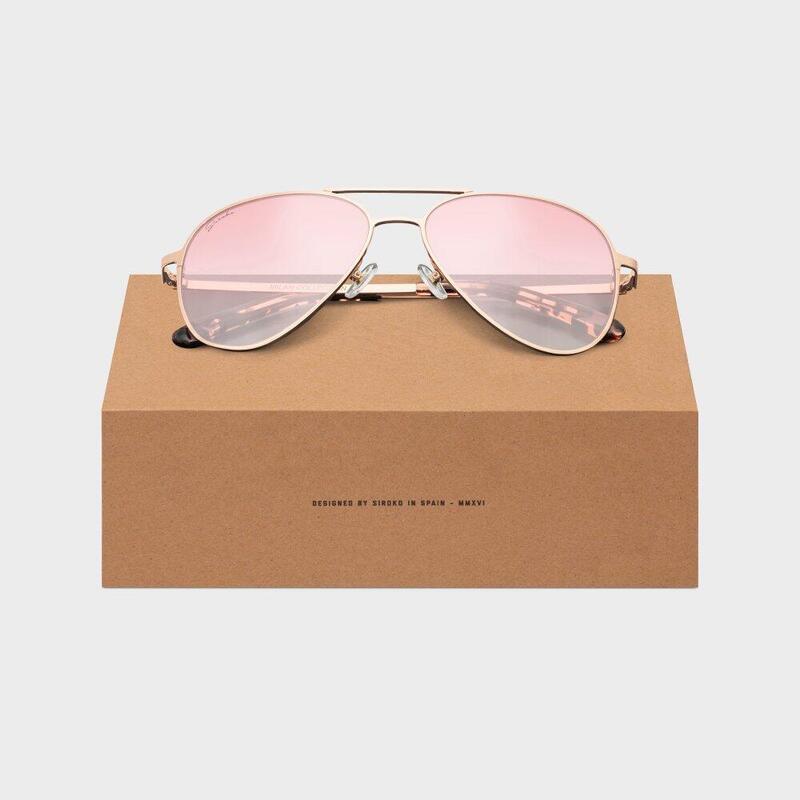 Okulary typu aviator ze stali nierdzewnej Lifestyle Siroko San Siro
