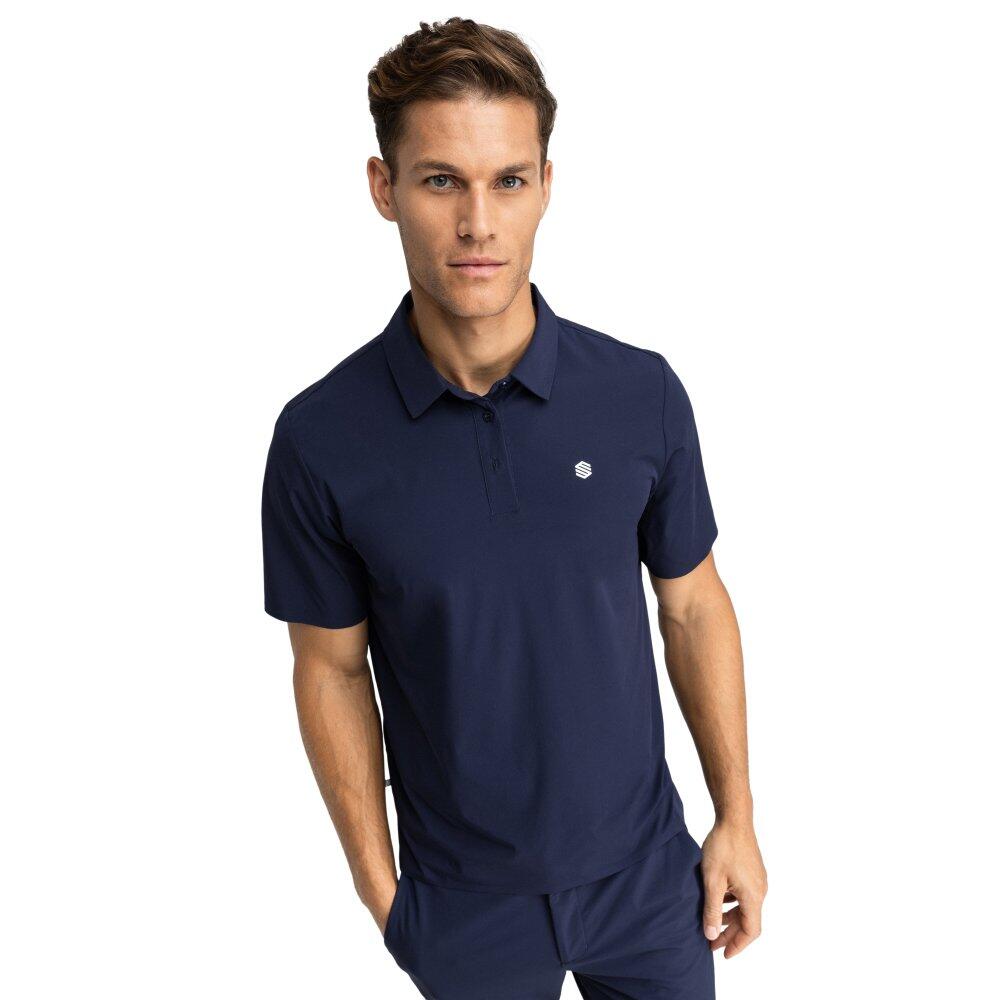 SIROKO Polo da golf da uomo alte performance Birkdale Navy Blu Navy