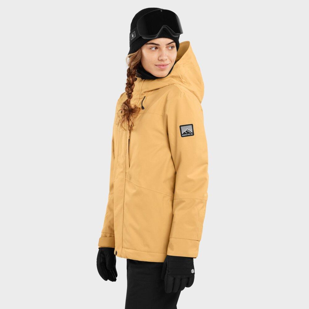 Veste snowboard femme Sports d'hiver W4-W Graupel Beige 3/7