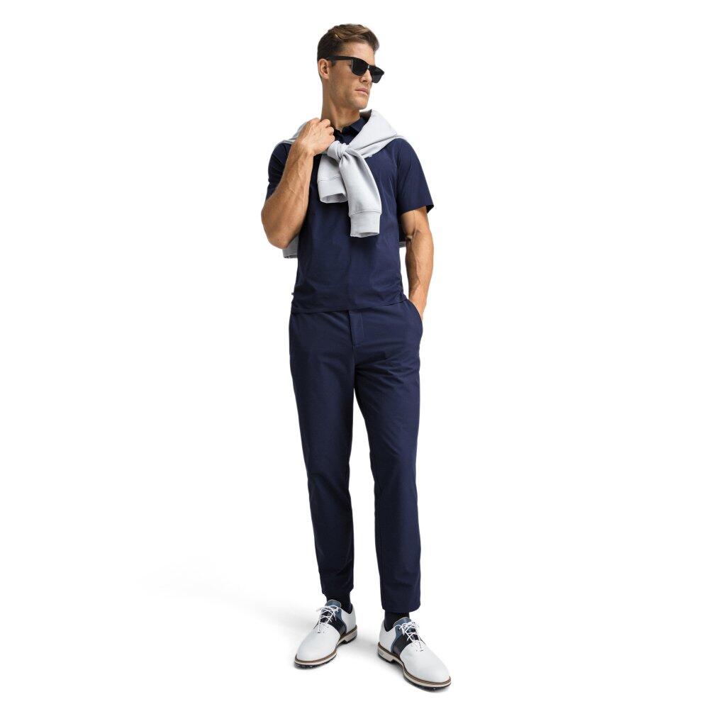 Herren Golf funktions-poloshirt Birkdale Navy Marineblau 3/8