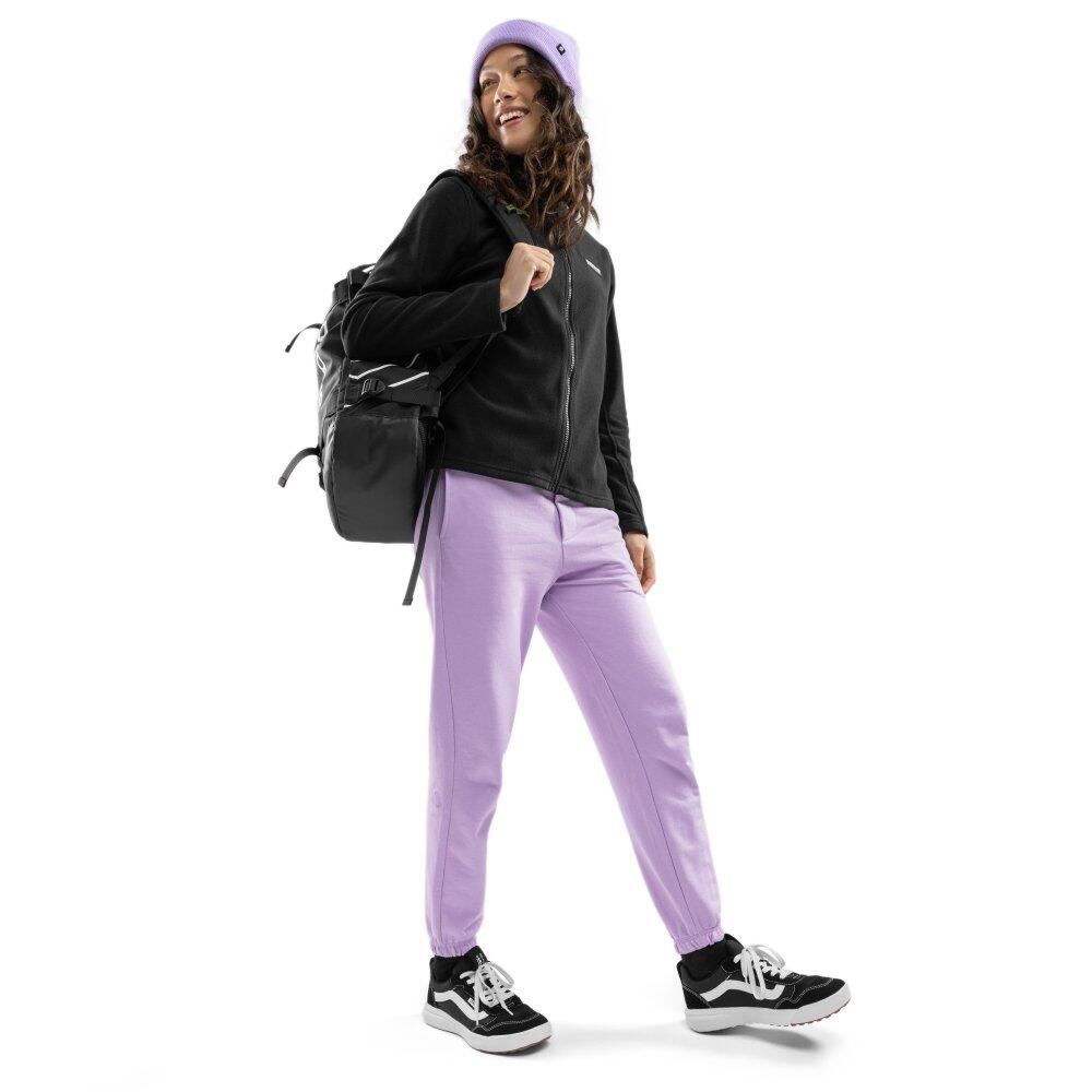 Pile da donna con cerniera zip lunga Sport invernali Core Andermatt Nero 3/7