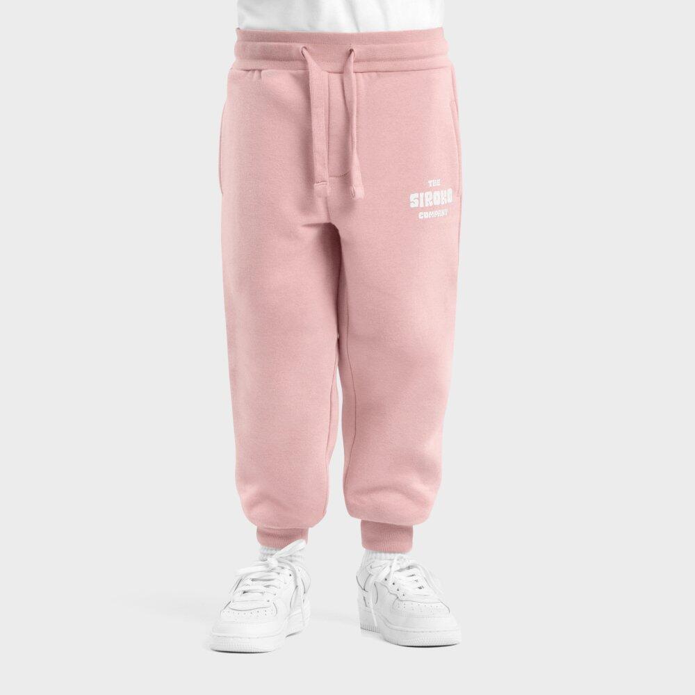 Pantaloni da jogging Link bambino Rosa cotone/poliestere con vita regolabile 2/7