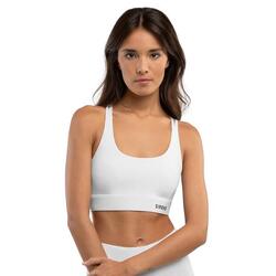 Brassière sport Fitness Femme Balance White Blanc
