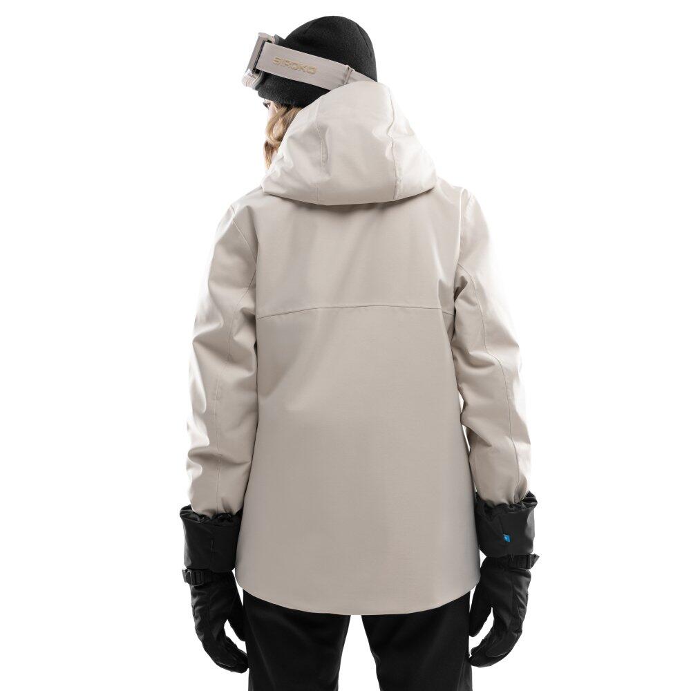 Women Winter sports 's premium snow jacket SRX Saslong Beige 2/8