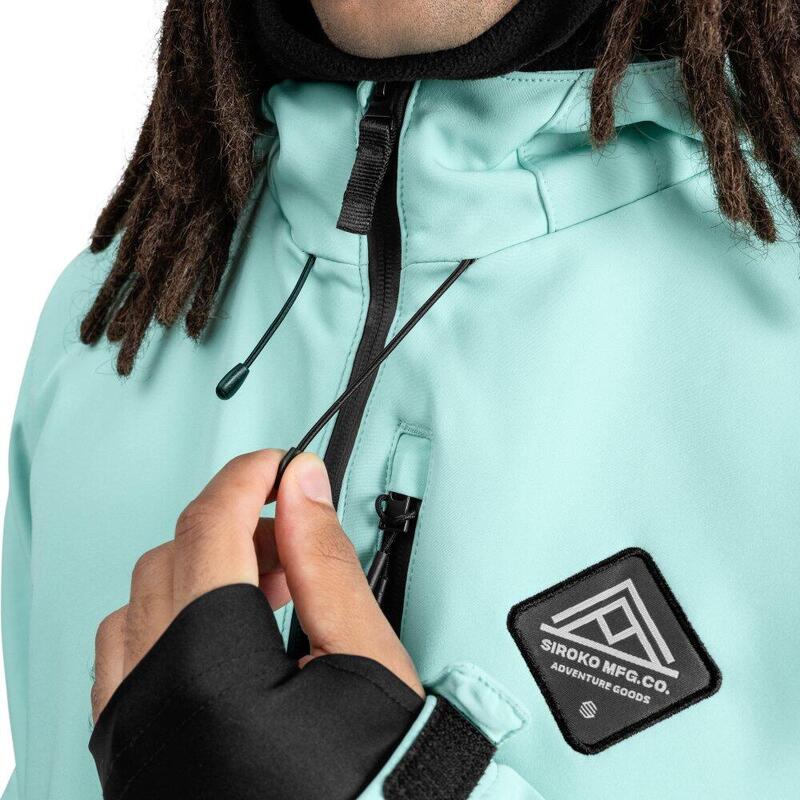 Pánská snowboardová bunda W2 Senja Tyrkysová