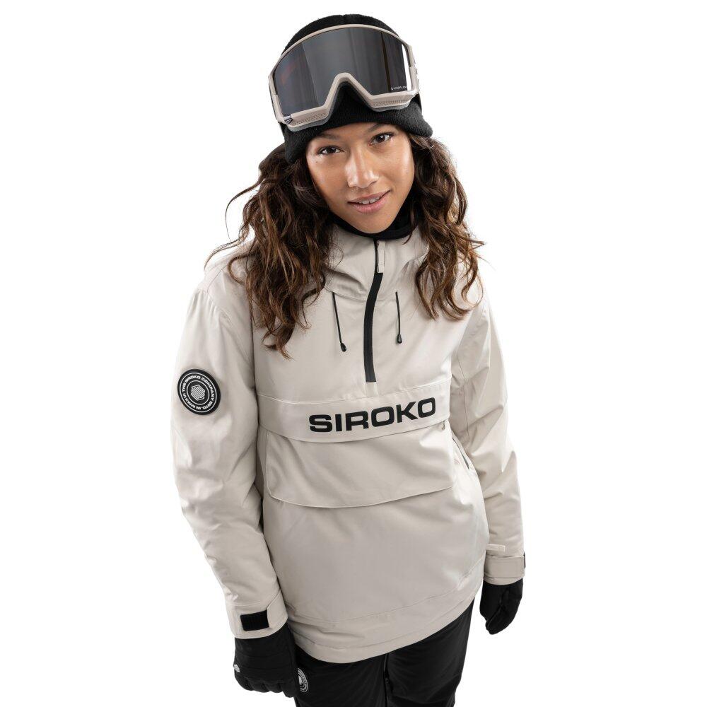 SIROKO Women Winter sports 's snowboard jacket W6-W Eriz Beige