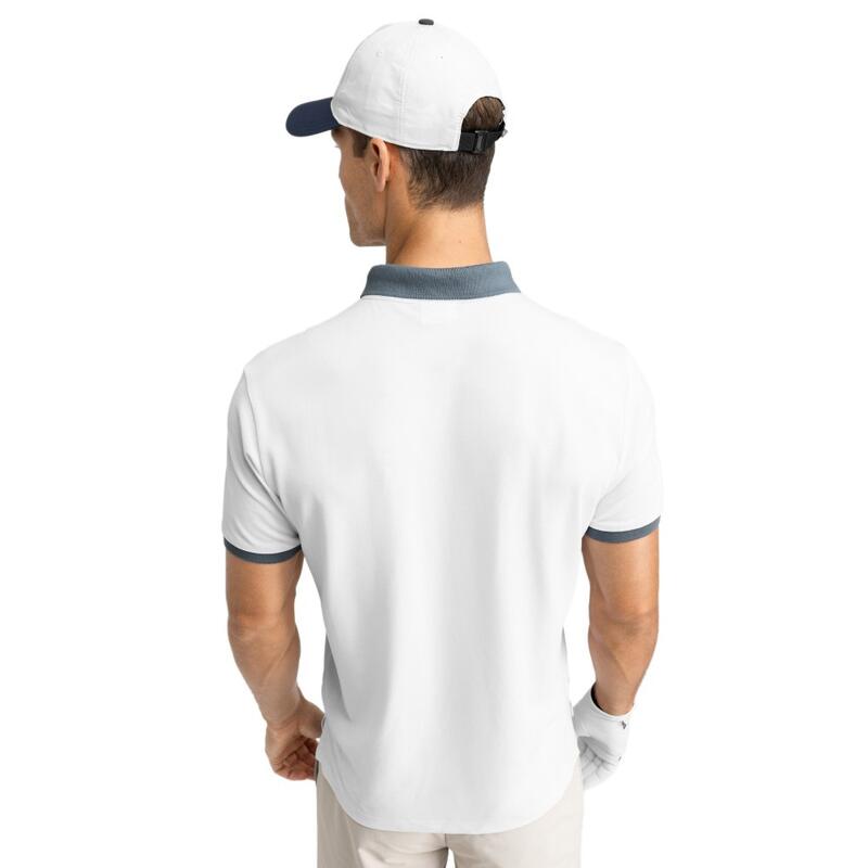 Tricou polo din piqué pentru bărbați Pinehurst White Alb