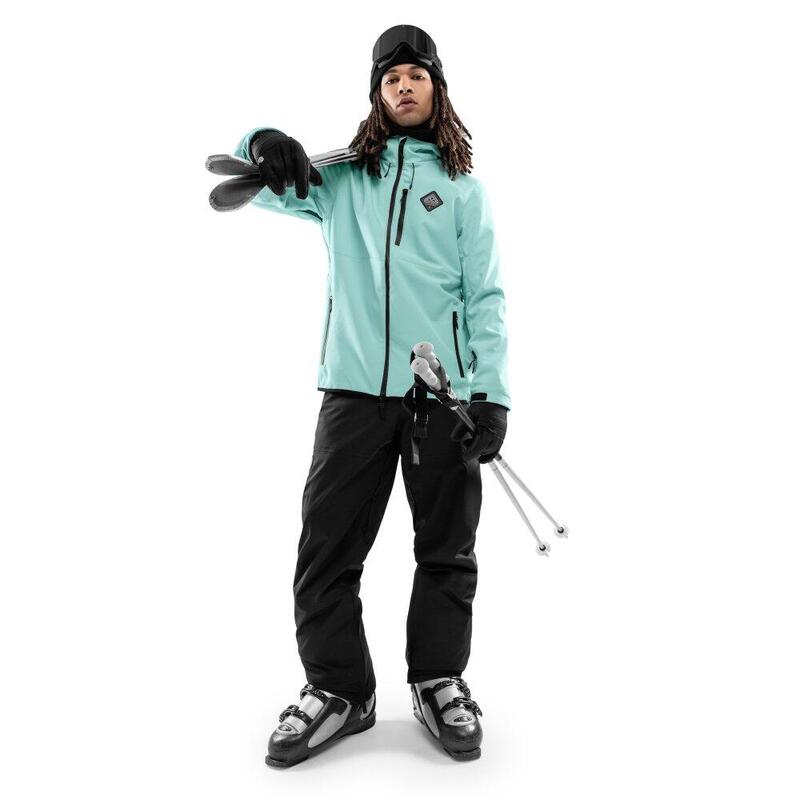 Pánská snowboardová bunda W2 Senja Tyrkysová