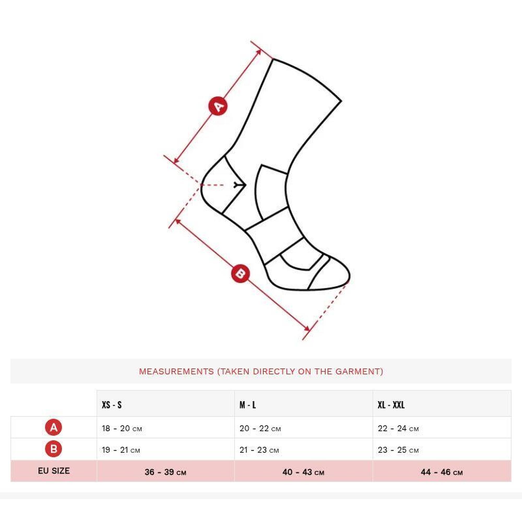 Chaussettes vélo d'hiver Cyclisme Homme et Femme DW Fjord Noir