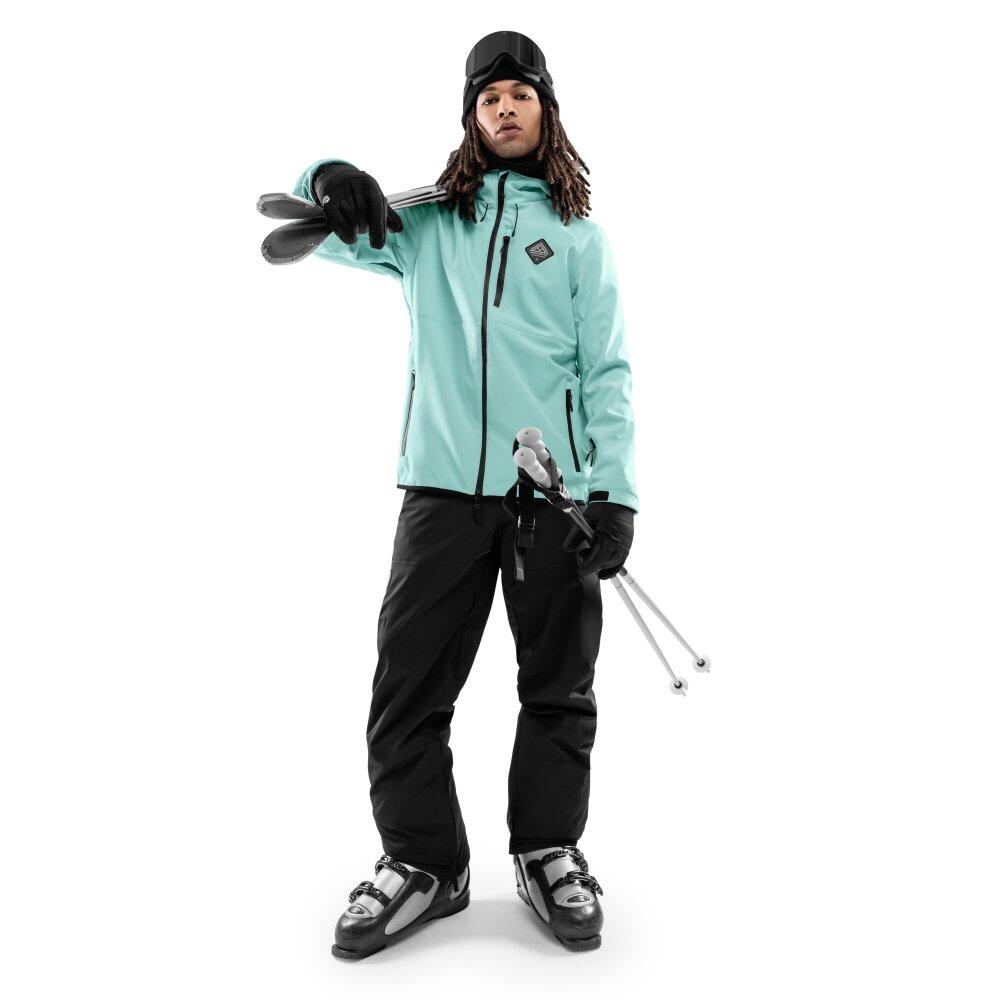 Casaco de snowboard para homem Desportos de inverno W2 Senja Turquesa 3/8