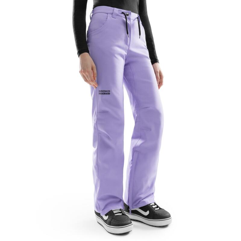 Snowboardové hardshell kalhoty dámské P2-W Lyss Fialová