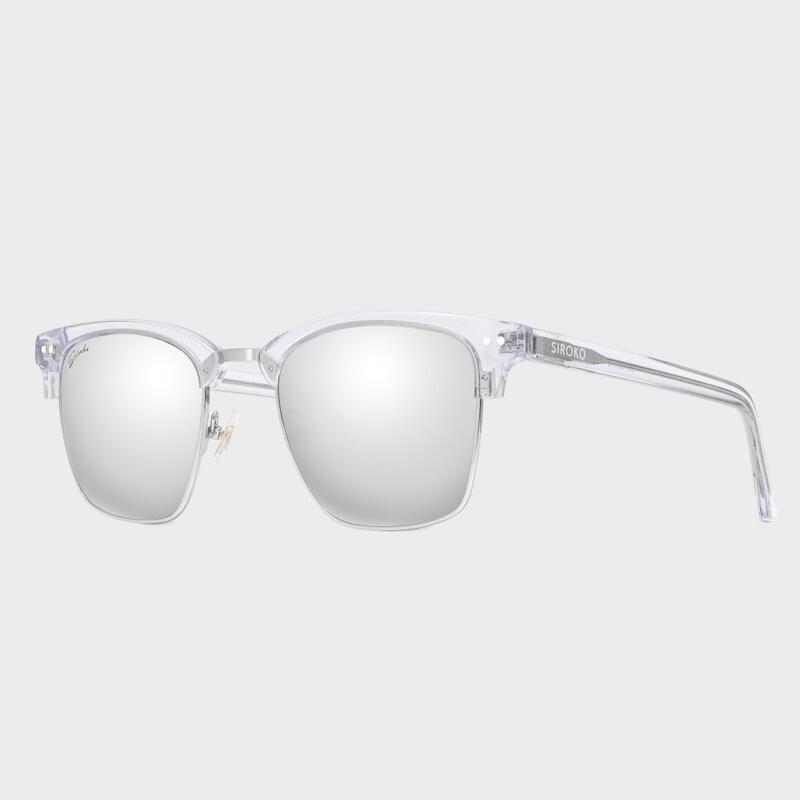 Ochelari de soare de modă din oțel inoxidabil Skyline Alb