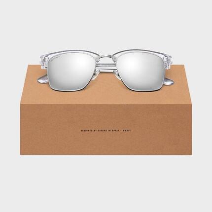 Lunettes de soleil fashion acier inox Lifestyle Homme et Femme Skyline Blanc
