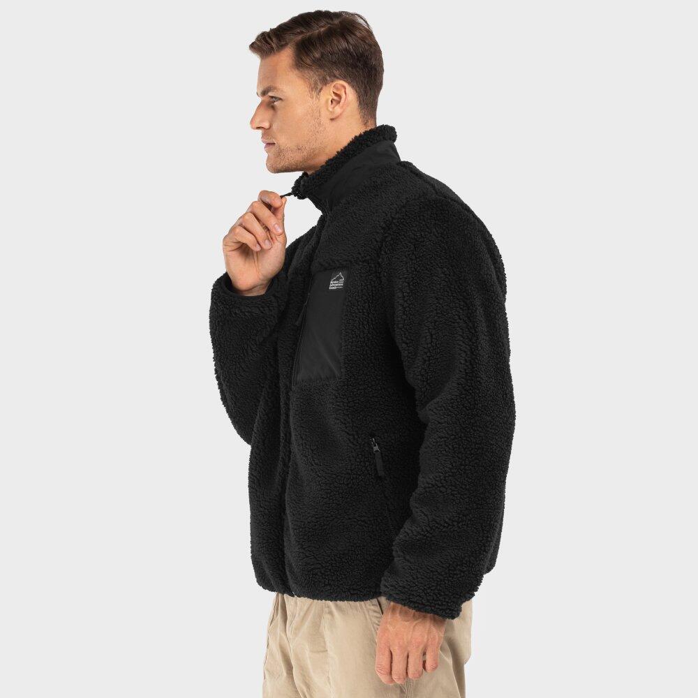 Chaqueta sherpa hombre lifestyle Blackcomb Negro 3/7