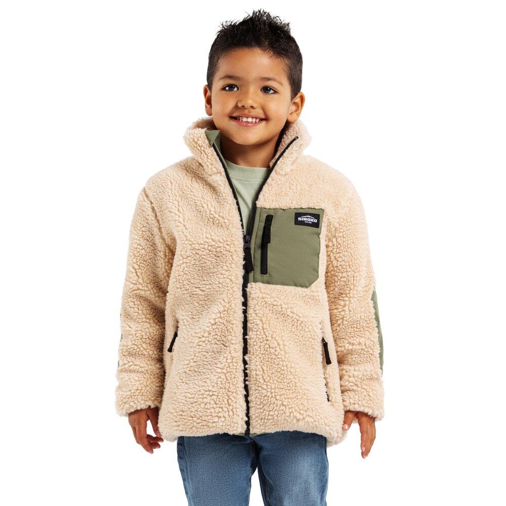 SIROKO Giacca sherpa per bambini Lifestyle Bambini e bambine Spirit Beige