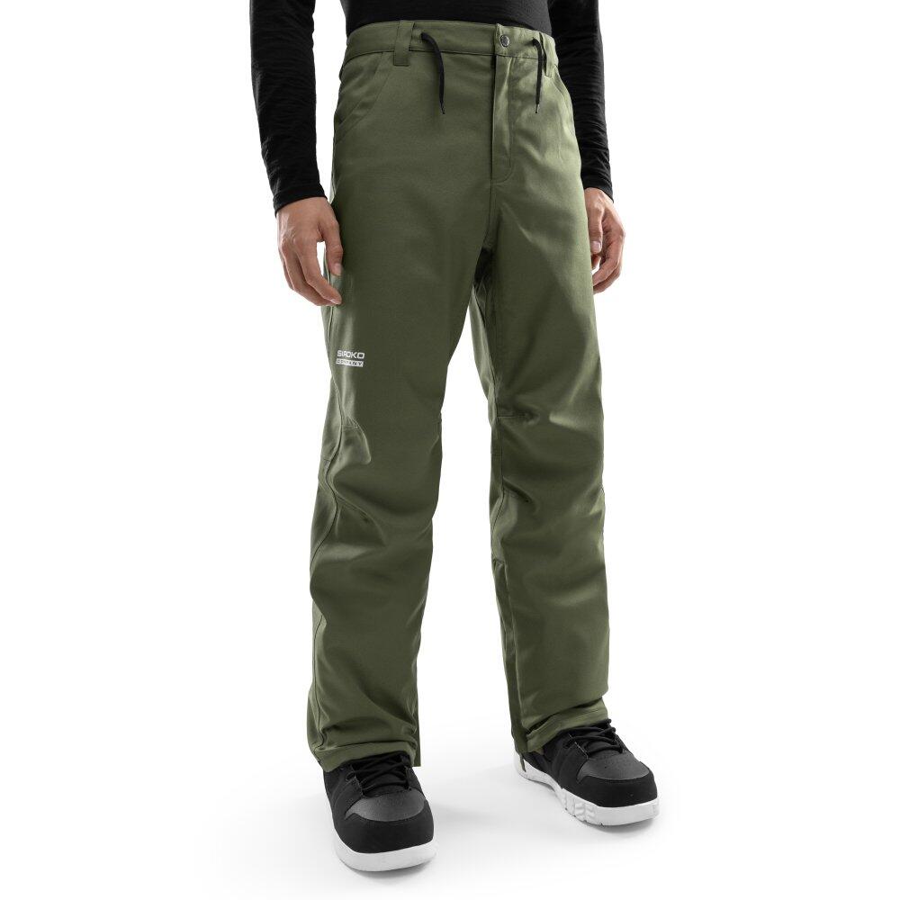 Men Winter sports hardshell snowboard pants P2 Taiga Green