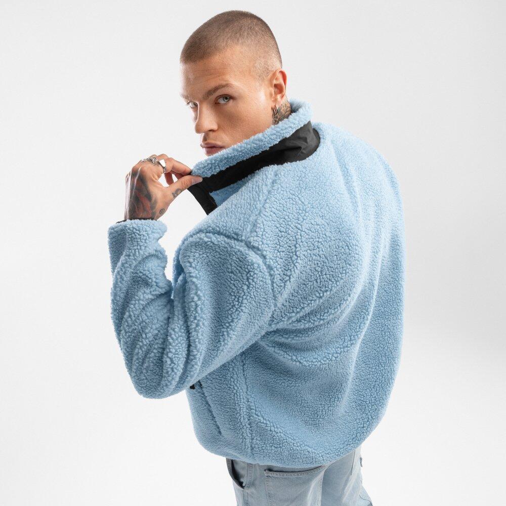 Veste sherpa homme Lifestyle Azure Bleu 2/7