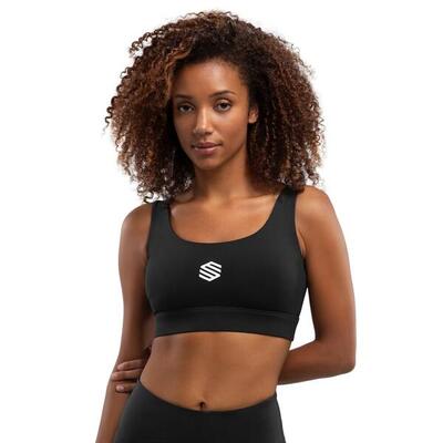 Dames fitness sport-bh fartlek black zwart