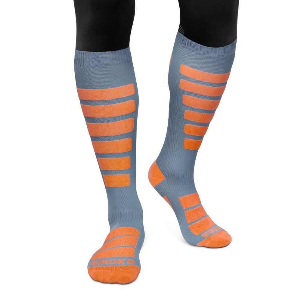 SIROKO Herren und Damen Wintersport Snowboardsocken Aoraki Slide Grau