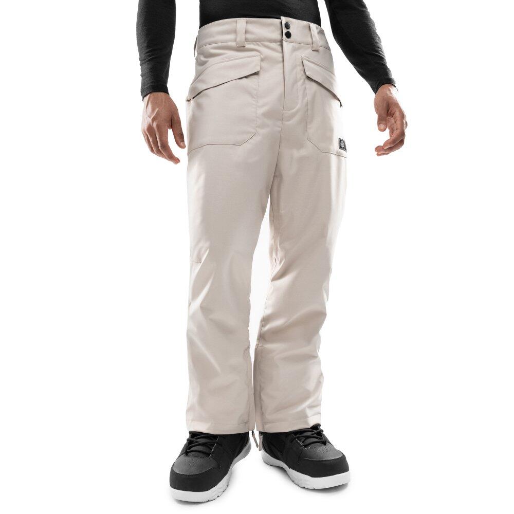 Siroko - Pantalons Snowboard Premium Homme Sports D'Hiver Srx Champery Beige - Pantalons - Beige - Decathlon
