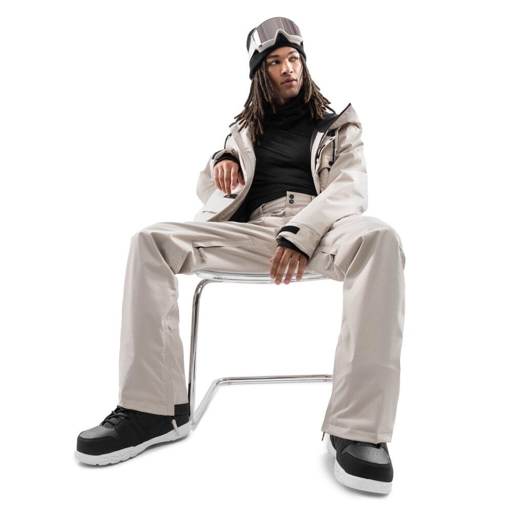Calças de snowboard premium para homem Desportos de inverno SRX Champery Beige 3/7