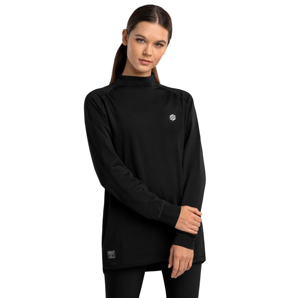 Camisola interior térmica mulher desportos de inverno slush-w black preto