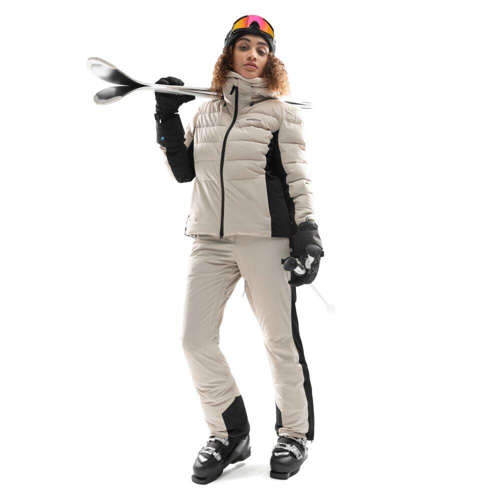Chaqueta de esquí mujer esquí y nieve W7-W Ylläs Beige 3/8