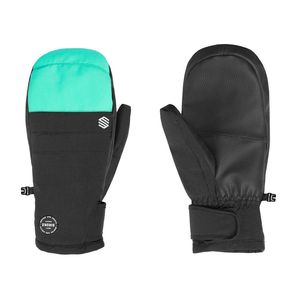 Men & Women Winter sports Snowboard and ski winter mittens PITZTAL Turquoise Bla