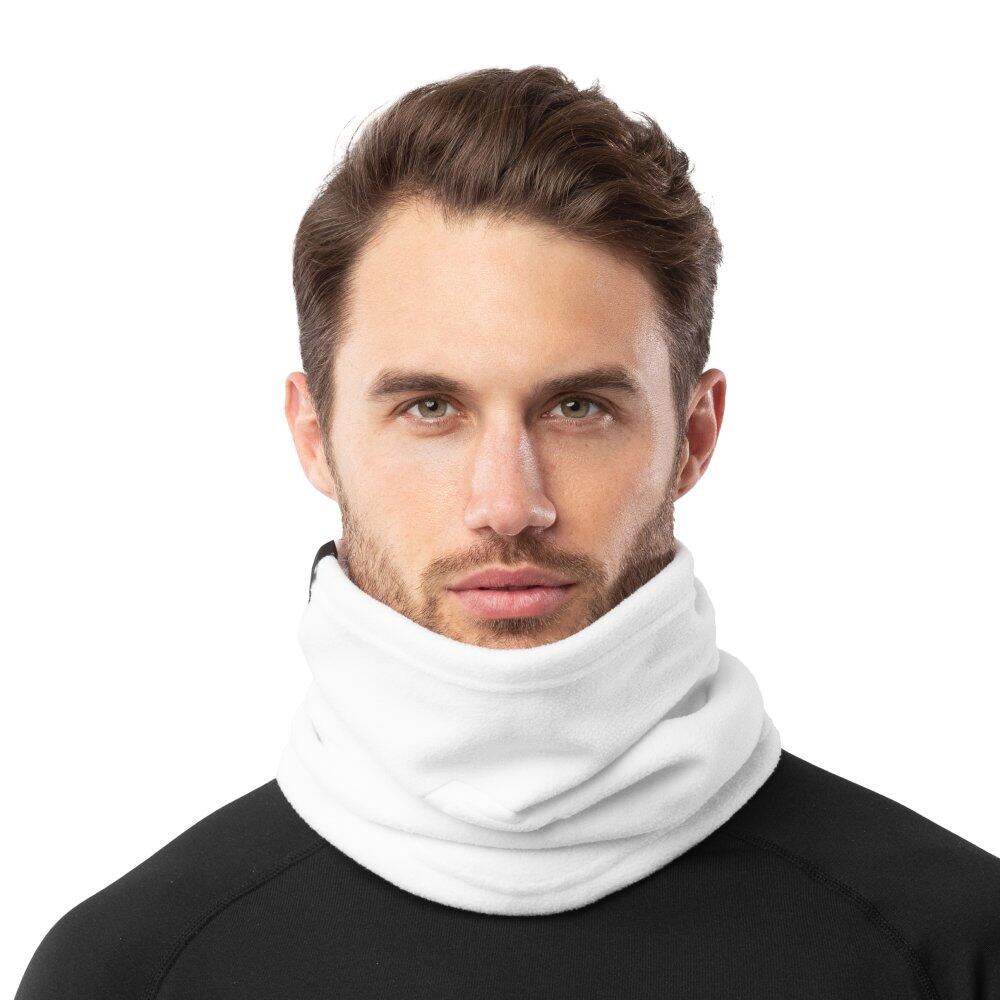 SIROKO Heren en Dames Wintersport Winter nekwarmer BLUNT White Wit