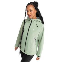 Veste randonnée hardshell femme Lac Léman Vert