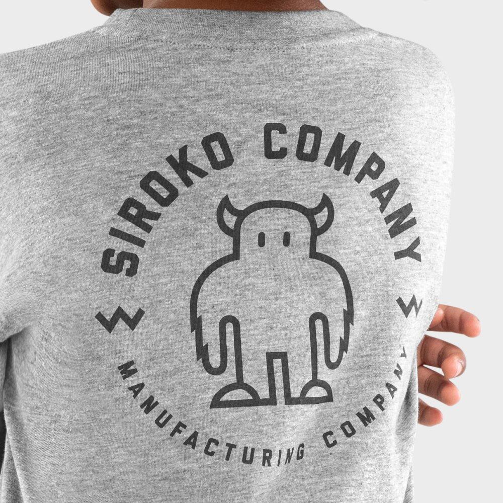 T-shirt coton manches longues garçon Lifestyle Enfants Yoho Gris 4/7