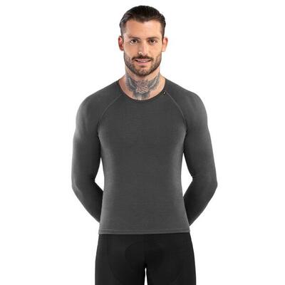 Heren wielrennen wol fiets ondershirt srx compact grijs