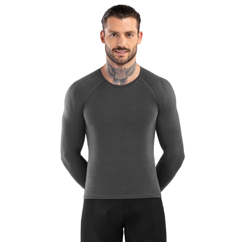 Siroko - Sous-maillot Vélo Laine Homme Cyclisme Srx Compact Gris - Chemise Manches Longues - Gris - 34 2xs - Decathlon