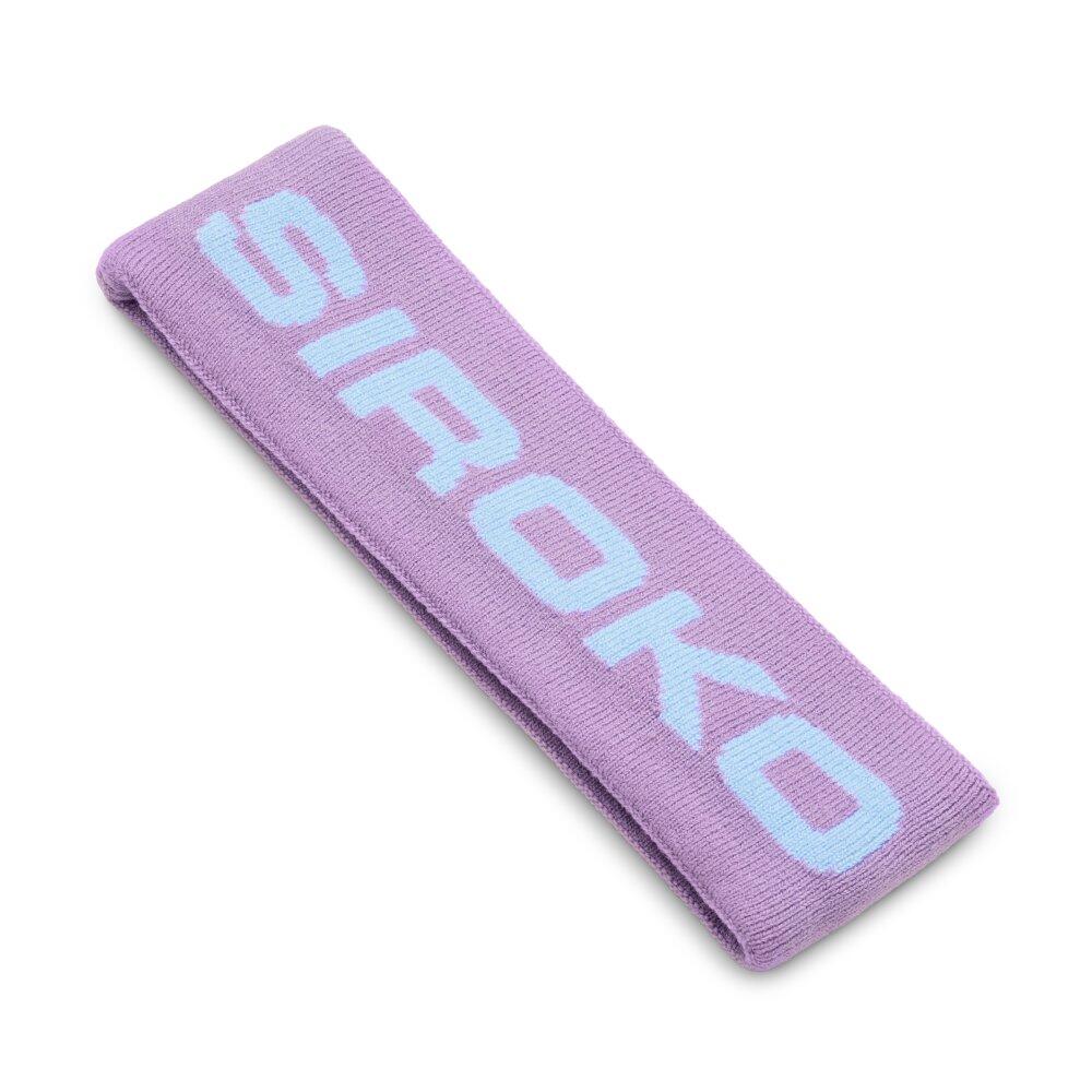 Men & Women Winter sports Snowboard ear warmer headband Adélie Purple 2/6