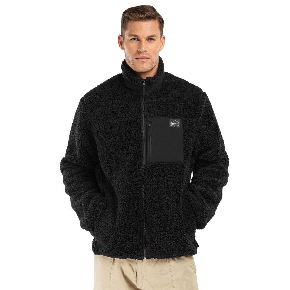 SIROKO Chaqueta sherpa hombre lifestyle Blackcomb Negro