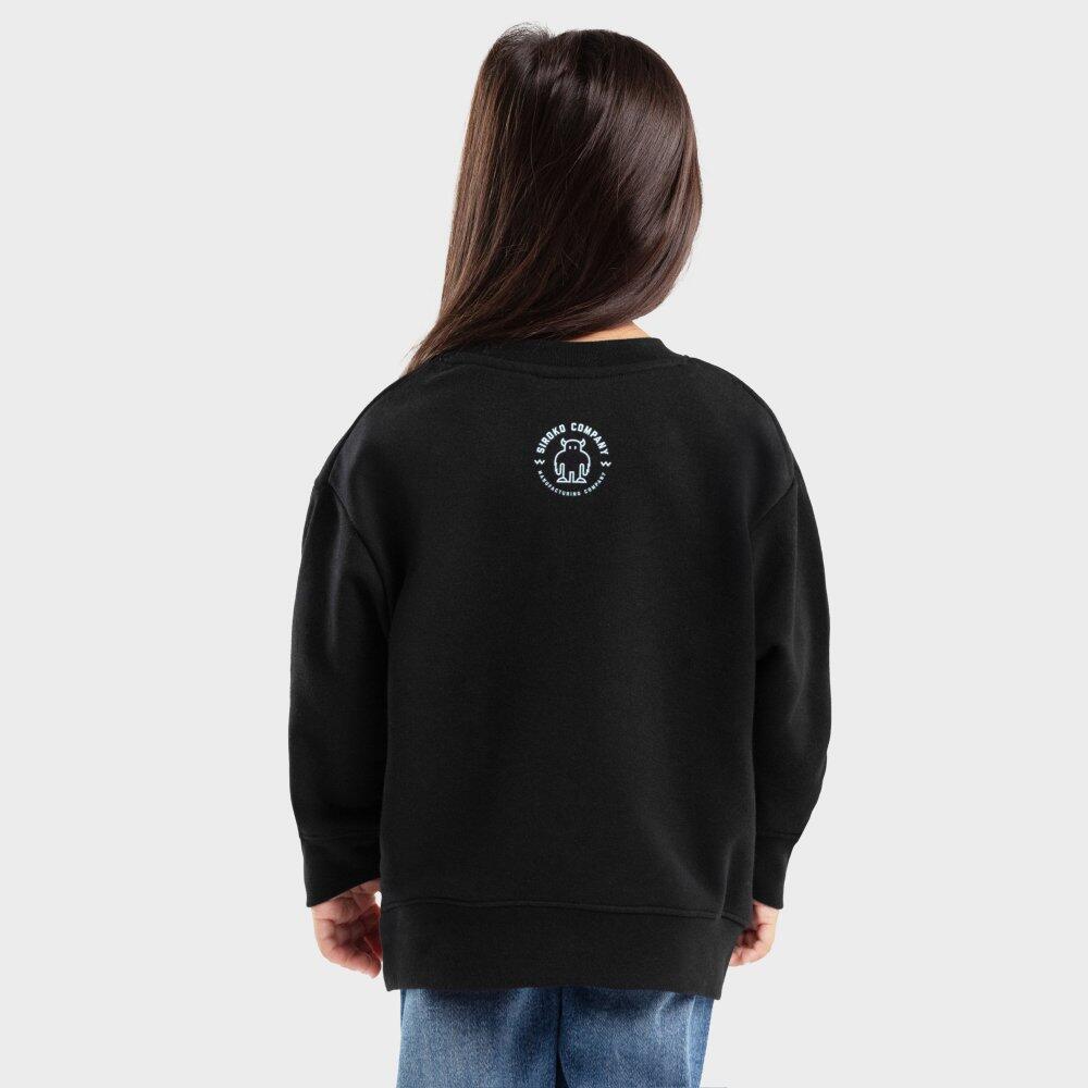Sudadera de cuello redondo niña lifestyle Niños y Niñas Furry-G Negro 3/7