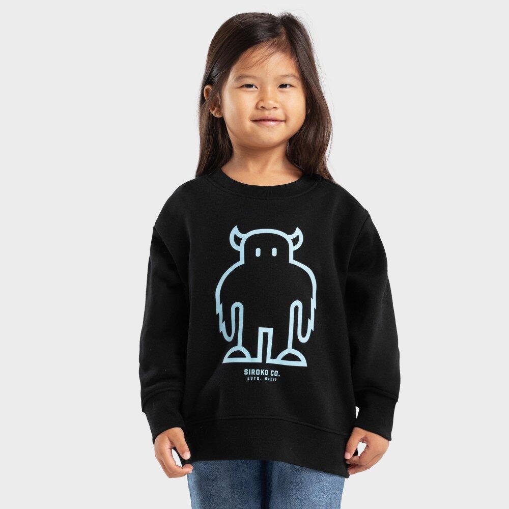 Sudadera de cuello redondo niña lifestyle Niños y Niñas Furry-G Negro 2/7