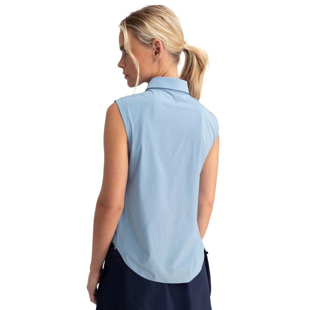 Damen Golf Ärmelloses funktions-poloshirt Llorea Blue Blau 2/8