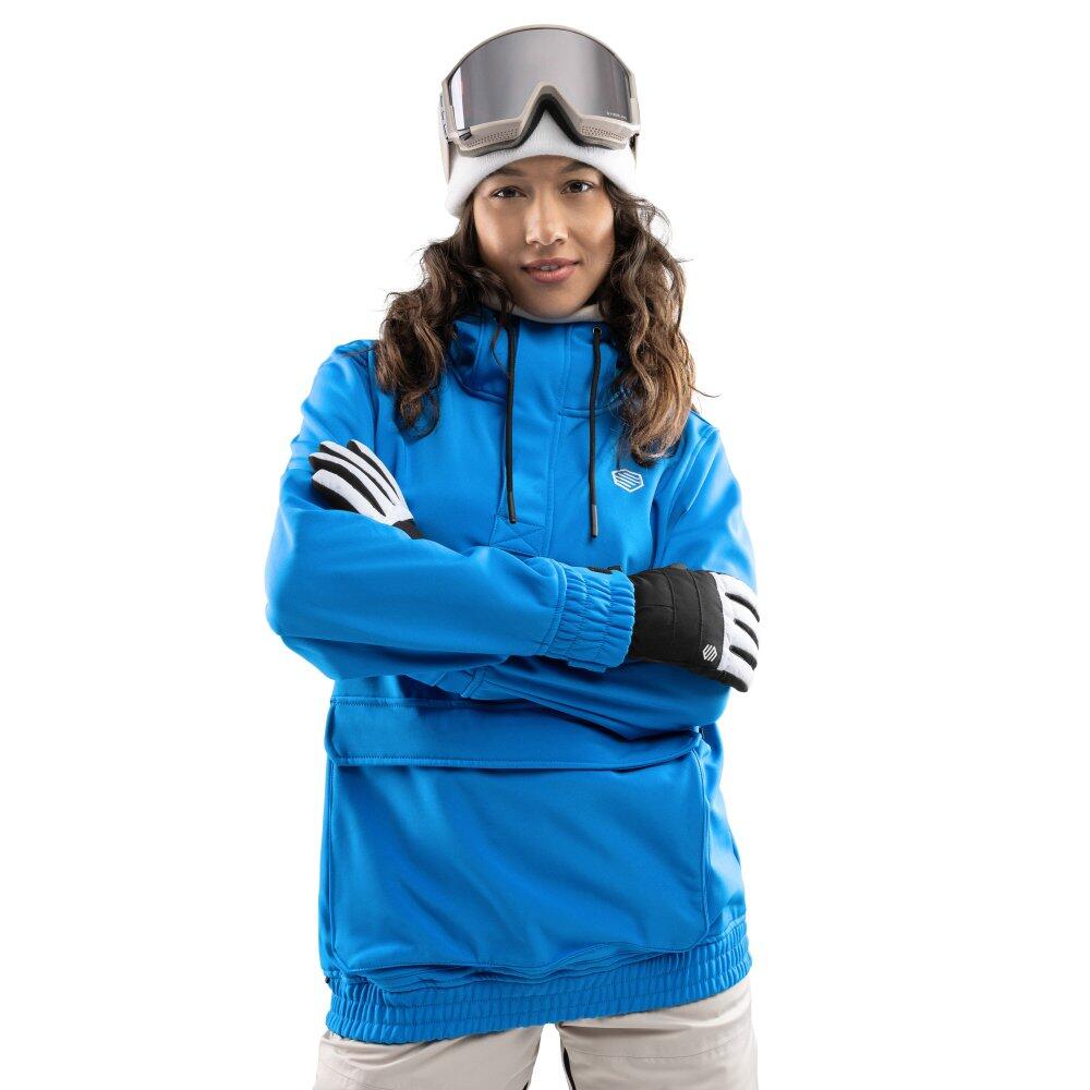 Dames Wintersport snowboardjas W3-W Ollie Blauw 1/7