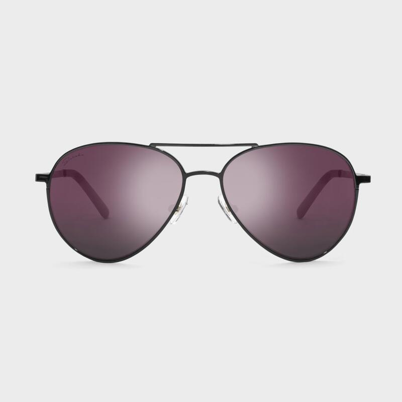 Ochelari de soare aviator din oțel inoxidabil Navigli Negru