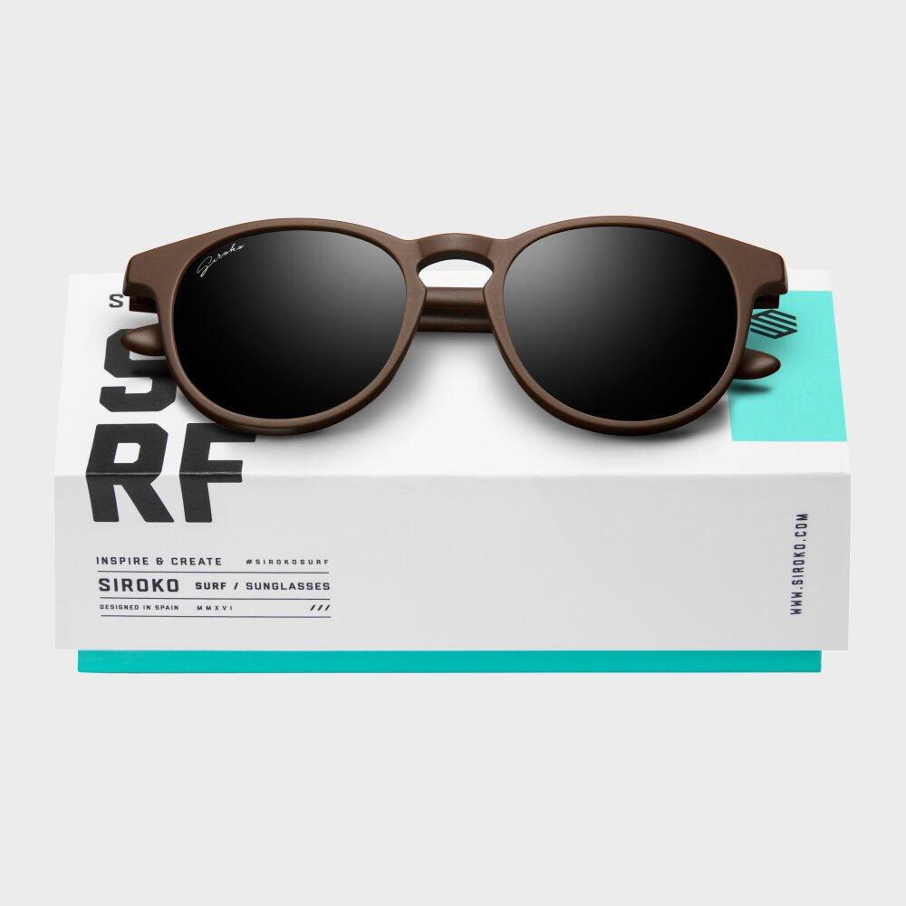 Gafas moda redondas lifestyle Hombre y Mujer Maui Marrón 3/7