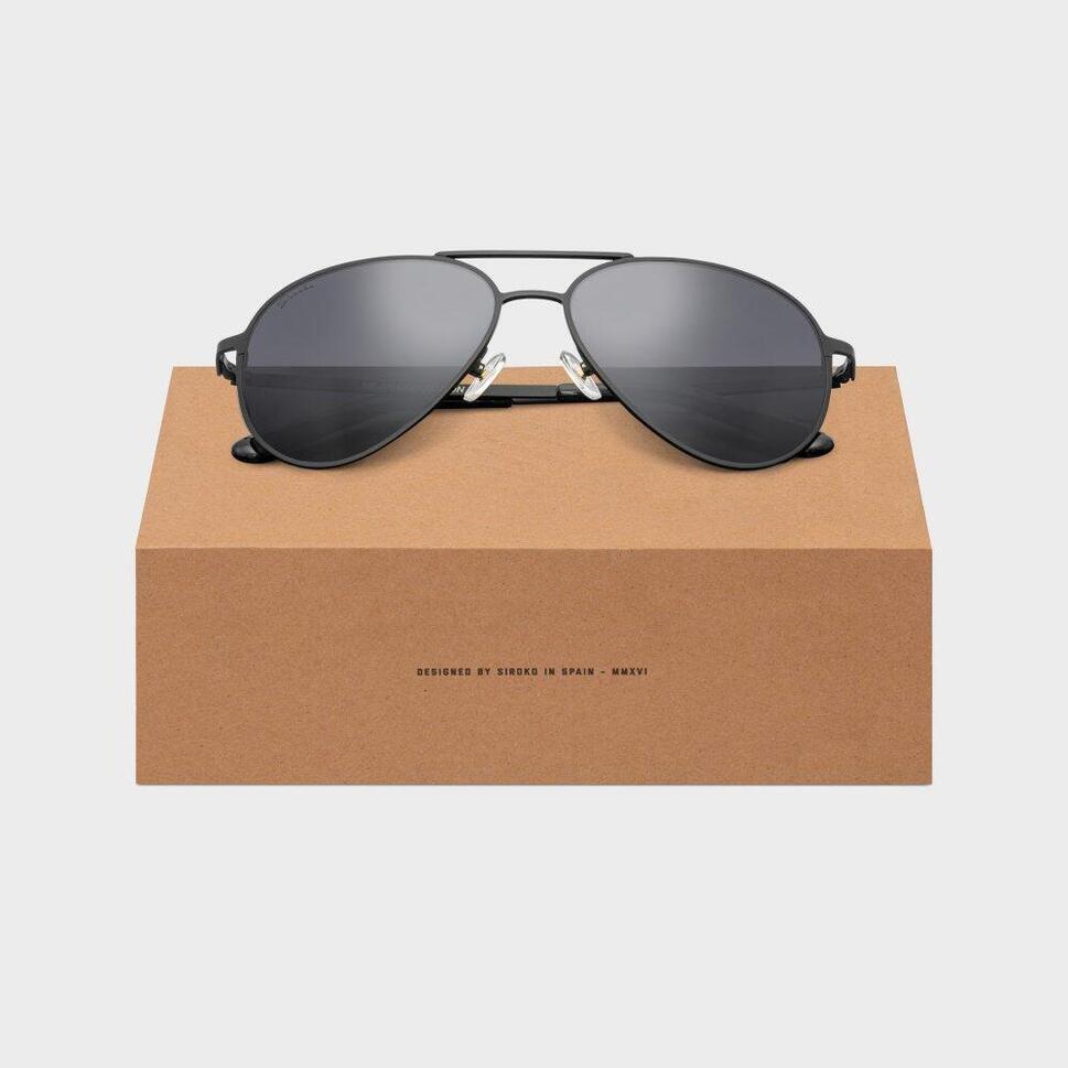 Okulary typu aviator ze stali nierdzewnej Lifestyle Siroko Monza